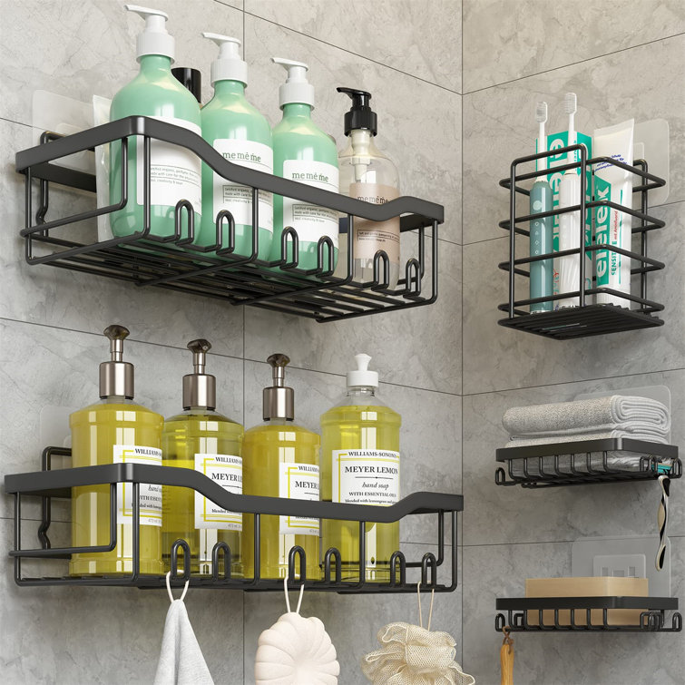 Shower caddy online glass